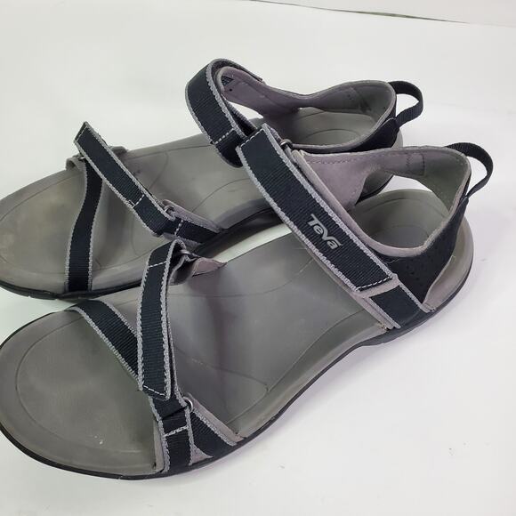 Women's TEVA Verra Sandal Black Gray Adjustable Straps Size 9 1006263 - Picture 6 of 8